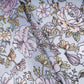 Power Blue floral thread embroidery Pure Cotton Chanderi Fabric VI-31006
