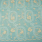 Teal Green 3D Embroidery Moss Crepe Fabric CF-30484
