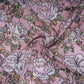 Dusty Pink floral thread embroidery Pure Cotton Chanderi Fabric VI-31009