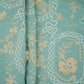 Teal Green 3D Embroidery Moss Crepe Fabric CF-30484
