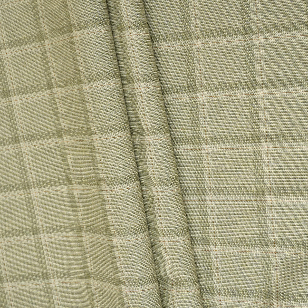 Beige Check Print Suiting Fabric MF-29414 - TradeUNO