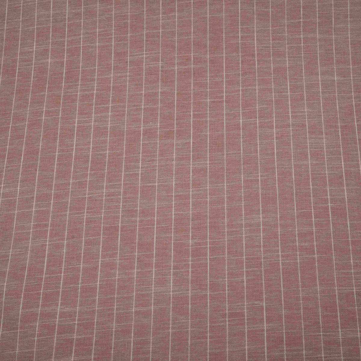 Peach & White Stripes Linen Fabric MF-34564