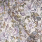 Ivory floral thread embroidery Pure Cotton Chanderi Fabric VI-31007
