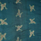 Dark Green Parsi Embroidery Pure Tusser Silk Fabric CW-32562