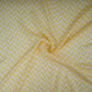 Pastel Yellow With Cream Abstract Print Muslin Fabric GTS-30941
