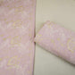 Pink 3D Floral Embroidery Moss Crepe Fabric CF-30481