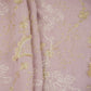 Pink 3D Floral Embroidery Moss Crepe Fabric CF-30481