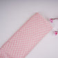Pink With Cream Abstract Print Muslin Fabric GTS-30935