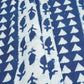 Indigo with White Dabu Print Cotton Fabric DH-29454