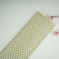Cream With Green Abstract Print Muslin Fabric GTS-30939