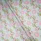 Light Grey Floral Print Muslin Fabric GTS-30949