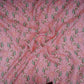 Pink Floral Print Muslin Fabric GTS-30947