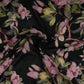 Black floral print Pure Georgette Fabric MTFG-31049