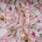 Rose Pink floral print Georgette Fabric GTS-31137