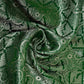 Bottle Green Jaal Raw Mango Silk Fabric CW-32495
