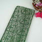 Bottle Green Jaal Raw Mango Silk Fabric CW-32495