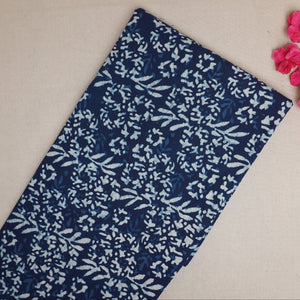 Indigo with White Dabu Print Cotton Fabric DH-29457 - TradeUNO