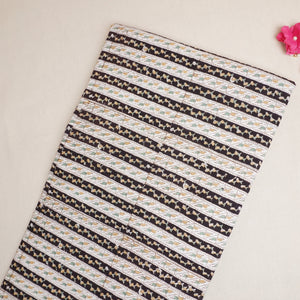 Black & White Handblock Print Cotton Fabric DH-29444 - TradeUNO