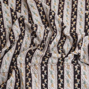 Black & White Handblock Print Cotton Fabric DH-29444 - TradeUNO