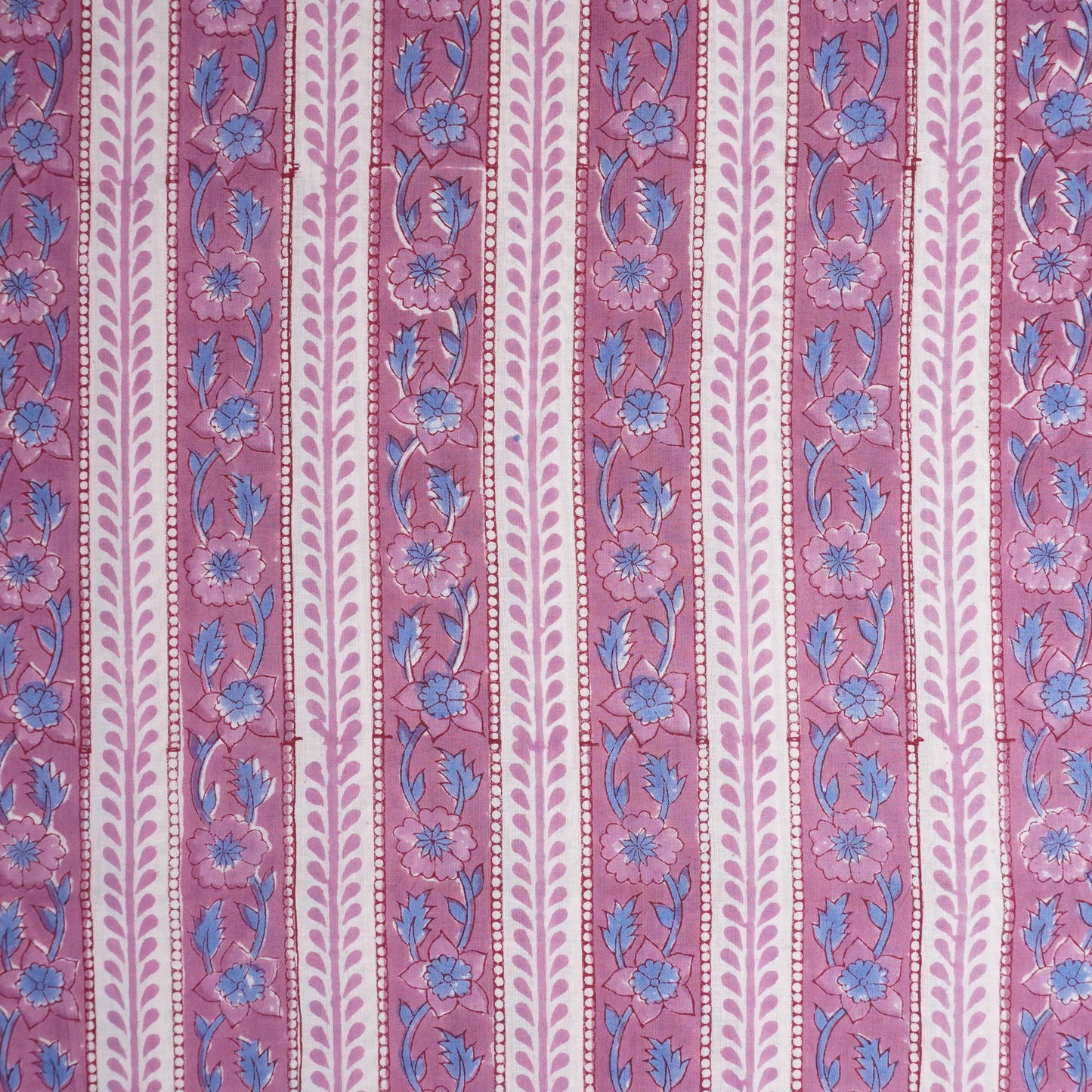 Lavender Handblock Print Cotton Fabric DH-29427