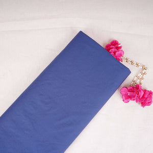 Blue Solid Poplin Fabric LSF-30558 - TradeUNO