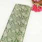 Bottle Green Jaal Raw Mango Silk Fabric CW-32500