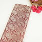 Maroon Jaal Raw Mango Silk Fabric CW-32502