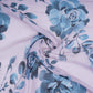 Light Grey Floral Print Organza Fabric MT-30682