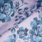 Light Grey Floral Print Organza Fabric MT-30682