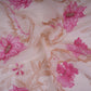 Cream Floral Cutdana Embroidery Organza Fabric VF-30626