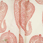 Off White With Maroon Paisley Print Chanderi Fabric CW-32503