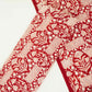 Maroon With White Ajrakh Print Chanderi Fabric CW-32504
