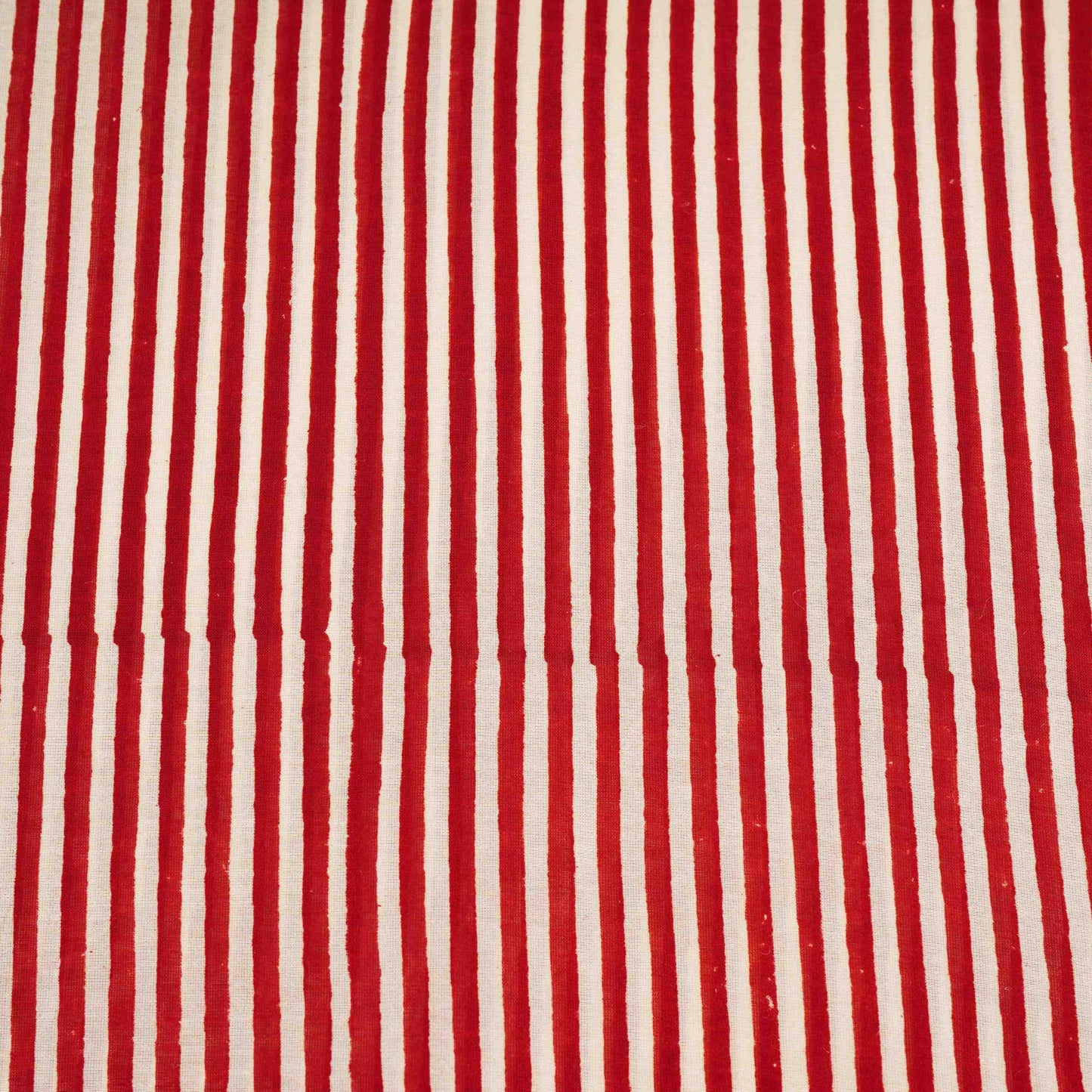 Maroon With White Stripes Print Chanderi Fabric CW-32505