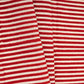 Maroon With White Stripes Print Chanderi Fabric CW-32505