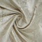 Off White With Silver Zari Jaal Dyeable Katan Brocade Fabric CW-32492