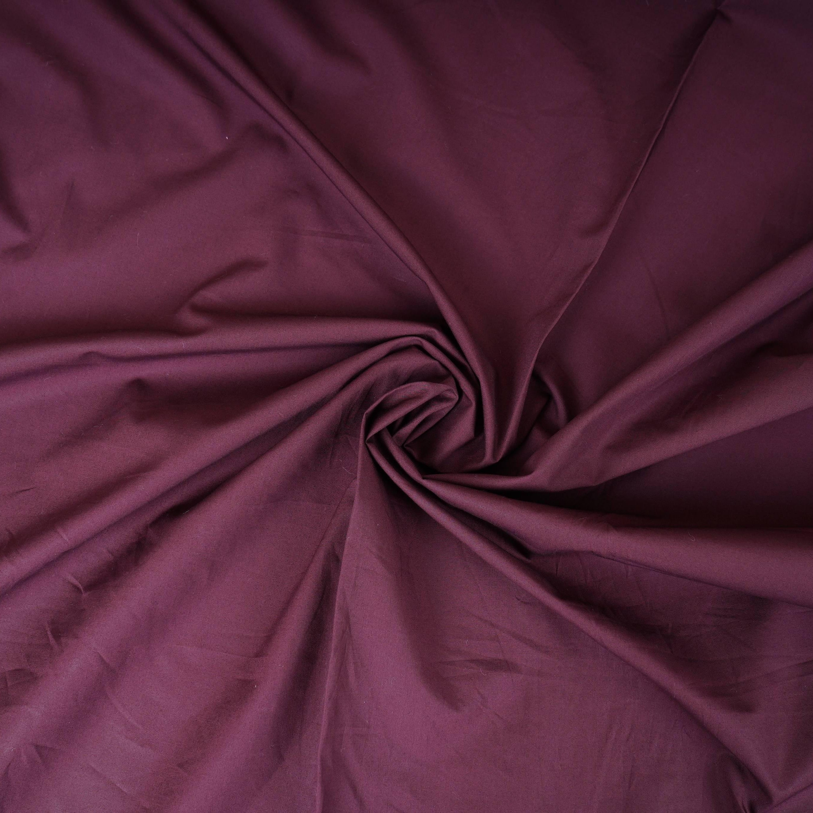 Brown Solid Poplin Fabric LSF-27888 - TradeUNO