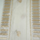 White Dyeable Zari Border Work Chanderi Fabric CW-32509
