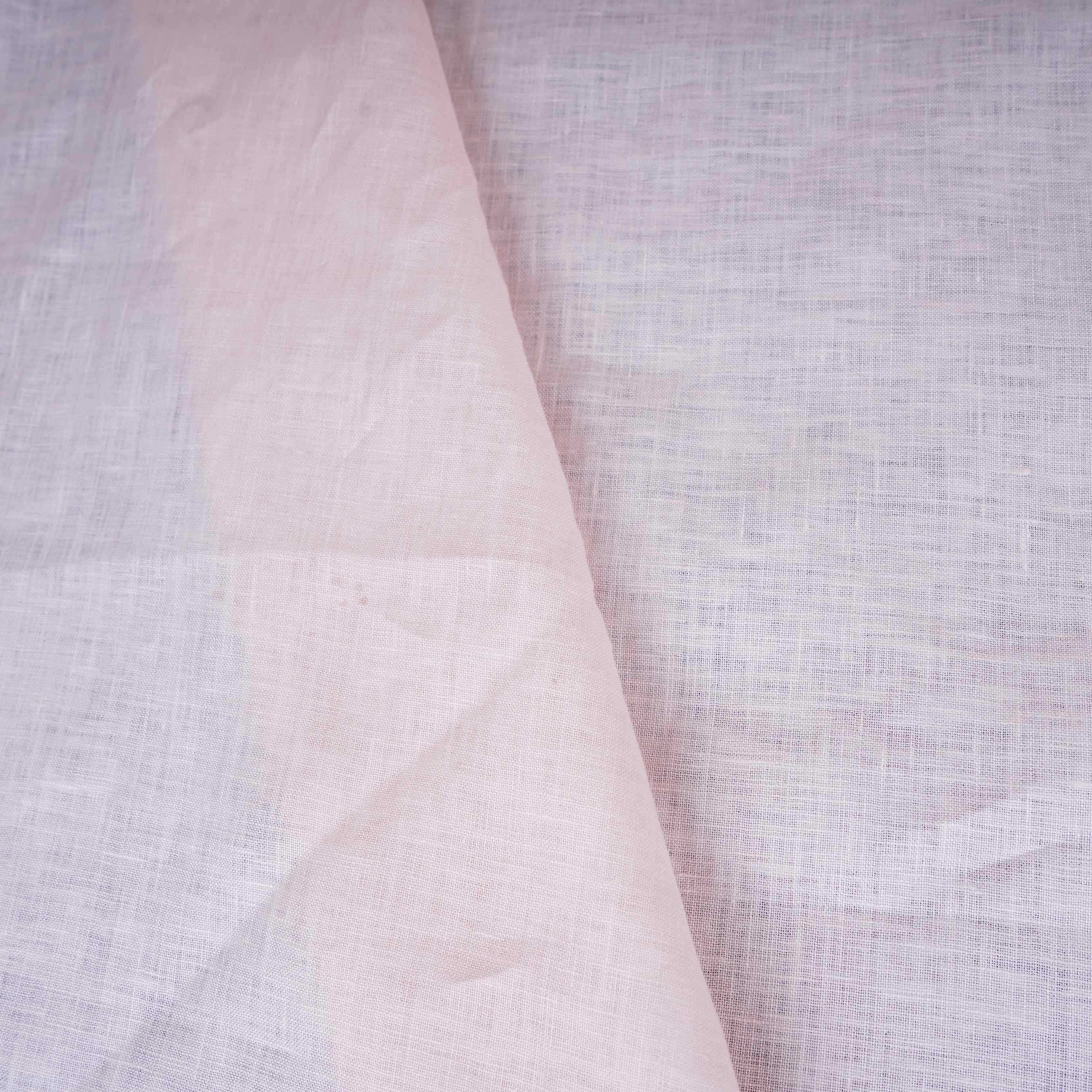 Peach Solid Pure Linen 60 Lea Fabric UT-30485 - TradeUNO