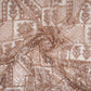 Beige Gold thread embroidery Net Fabric SGS-31174 - TradeUNO