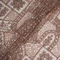 Beige Gold thread embroidery Net Fabric SGS-31174 - TradeUNO