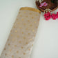 Golden Zari Buti Tissue Silk SE-32862