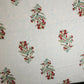 White Floral Handblock Print Cotton Fabric DH-29442