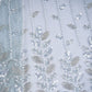 Premium Light Turquoise Floral Pearl CutDana Embroidery Net Fabric