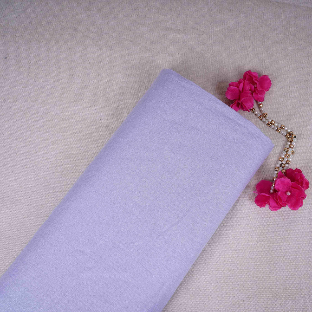 Lavender Solid Pure Linen Fabric UT-30953 - TradeUNO