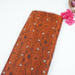 Brown Zari Booti Tanchoi Silk Fabric HMSS-32758