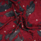 Maroon floral Jari Jacquard Pure Bemberg Crepe Fabric MTFG-31098