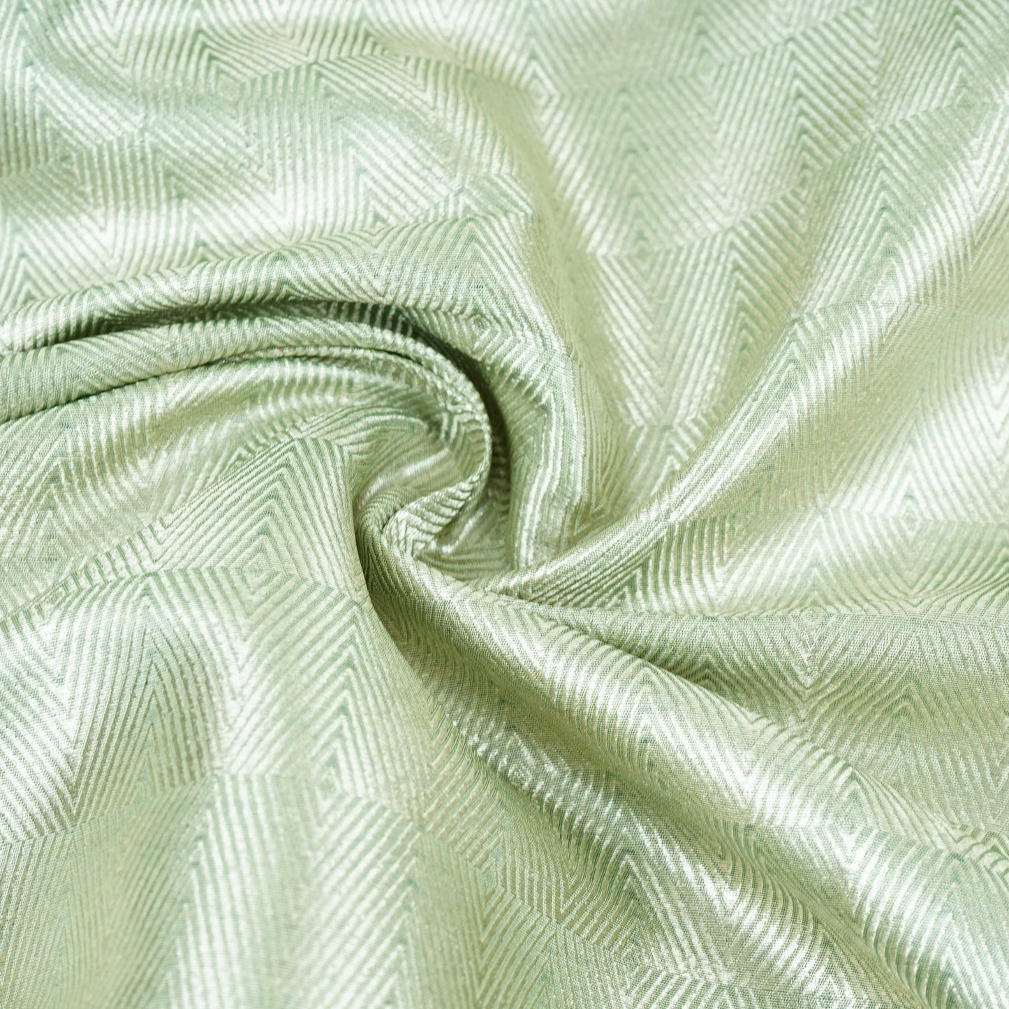 Grey Chevron Weave Brocade Fabric HMSS-32805