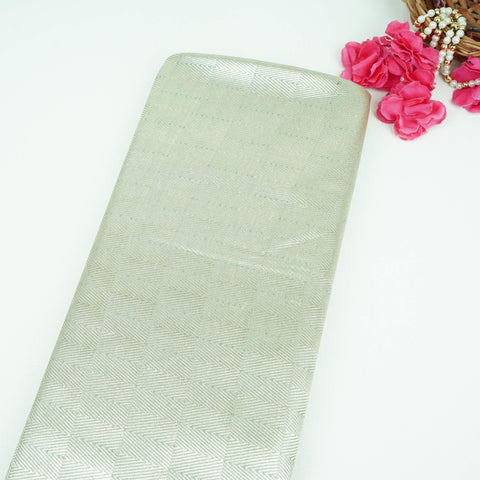 Grey Chevron Weave Brocade Fabric HMSS-32805