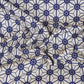 Navy Blue Geometrical Print Cotton Fabric MT-29485