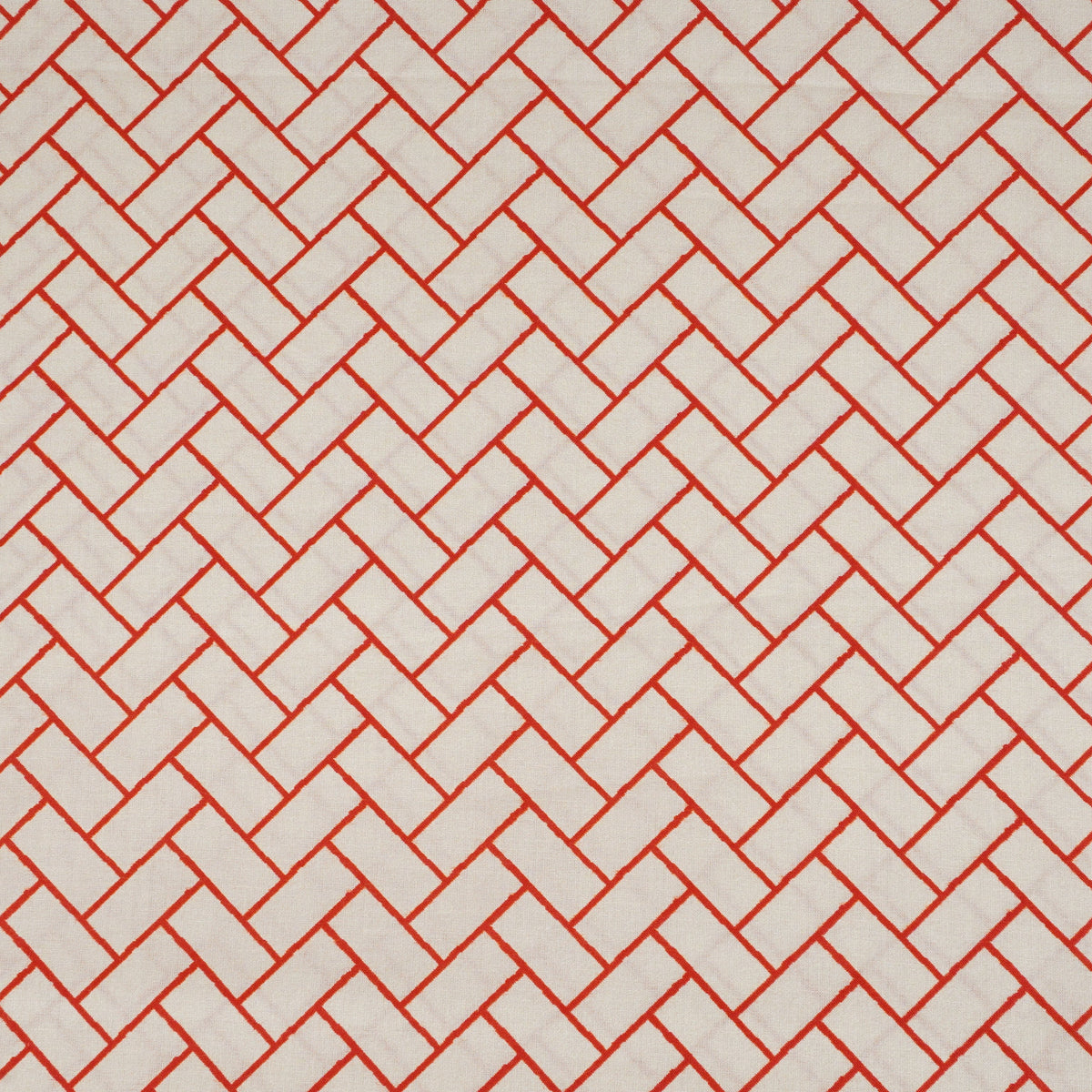 Red Geomatrical Print Cotton Fabric MT-29480 - TradeUNO